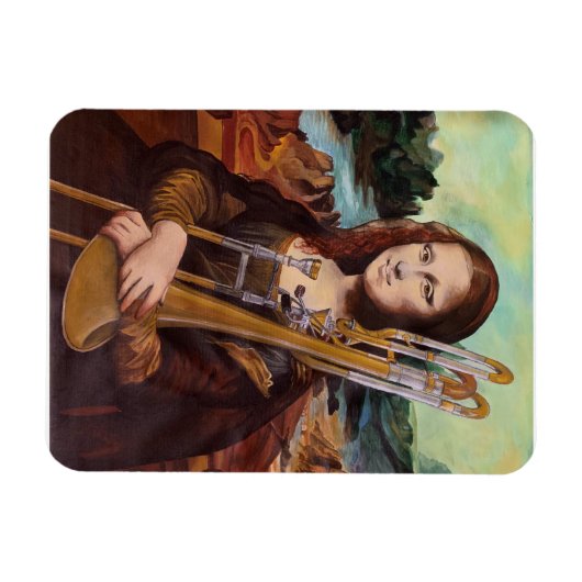 Trombona Lisa Magnet Magneet (Horizontaal)