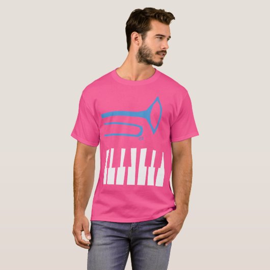 Trombone And Piano T-shirt (Voorkant volledig)