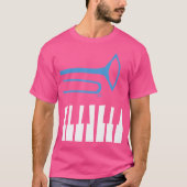 Trombone And Piano T-shirt (Voorkant)
