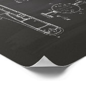 Trombone Attachment 1927 Patent Art Chalkboard Poster (Hoek)