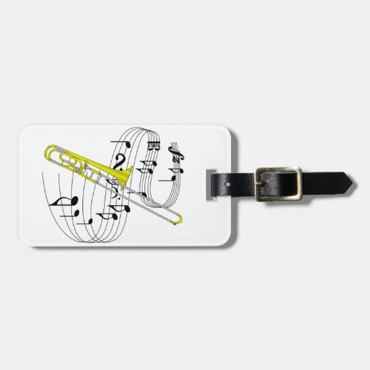 Trombone Bagagelabel (Voorkant horizontaal)