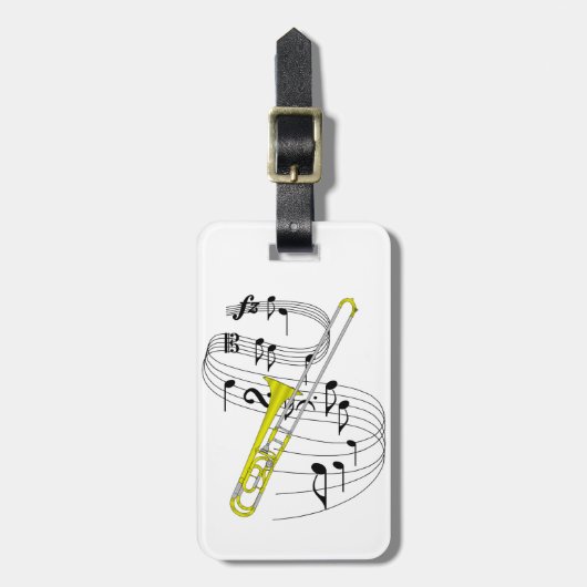 Trombone Bagagelabel (Voorkant verticaal)