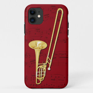 Trombone (bass) telefoongeval. Kies kleur iPhone 11 Hoesje