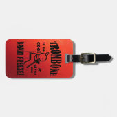 Trombone, brain Freeze Bagagelabel (Voorkant horizontaal)