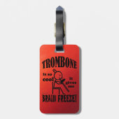 Trombone, brain Freeze Bagagelabel (Achterkant verticaal)