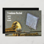 Trombone brass instrument Overweging Kaart (Voorkant / Achterkant)