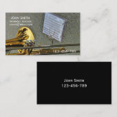 Trombone brass Teacher of tutor Visitekaartje (Voorkant / Achterkant)