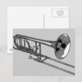Trombone Briefkaart (Voorkant / Achterkant)