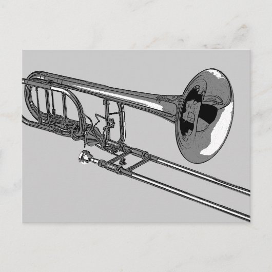 Trombone Briefkaart (Voorkant)