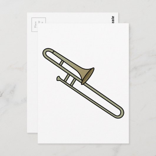 Trombone Briefkaart (Voorkant / Achterkant)