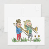 Trombone Briefkaart (Voorkant / Achterkant)