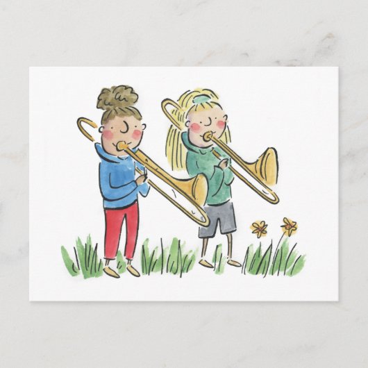 Trombone Briefkaart (Voorkant)