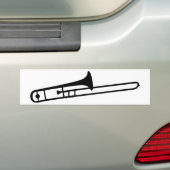 trombone bumpersticker (Op auto)