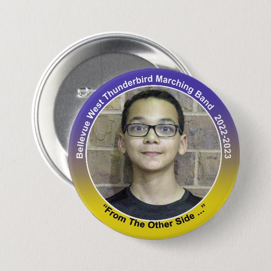 Trombone Carson 10 Ronde Button 7,6 Cm (Voorkant /achterkant)