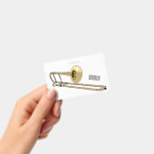 Trombone cartoon illustratie badge (Handheld)