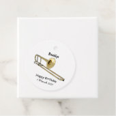 Trombone cartoon illustratie bedankjes labels (In situ)