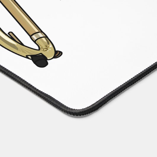 Trombone cartoon illustratie bureaumat (Hoek)