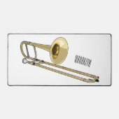 Trombone cartoon illustratie bureaumat (Voorkant)