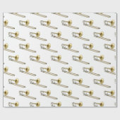 Trombone cartoon illustratie cadeaupapier (Vlak)