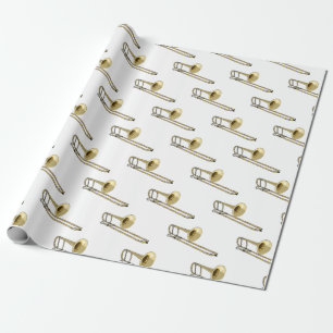 Trombone cartoon illustratie cadeaupapier