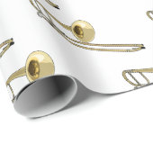 Trombone cartoon illustratie cadeaupapier (Rol Hoek)