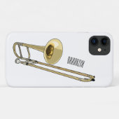Trombone cartoon illustratie Case-Mate iPhone case (Achterkant (horizontaal))
