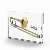 Trombone cartoon illustratie fotoblokken (Rechts)