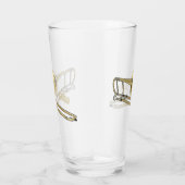 Trombone cartoon illustratie glas (Rechts)