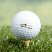 Trombone cartoon illustratie golfballen (Insitu Shirt)