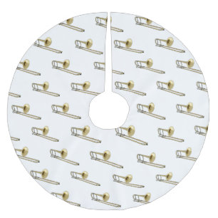 Trombone cartoon illustratie kerstboom rok