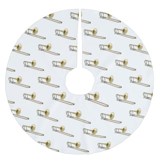 Trombone cartoon illustratie kerstboom rok (Voorkant)