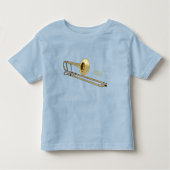 Trombone cartoon illustratie kinder shirts (Voorkant)