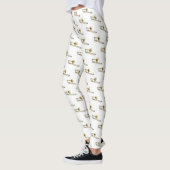 Trombone cartoon illustratie leggings (Links)