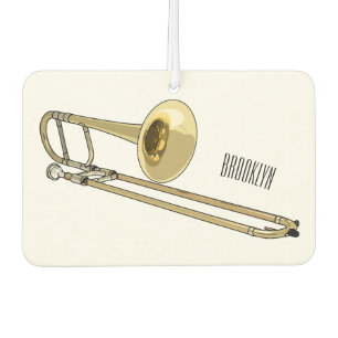 Trombone cartoon illustratie luchtverfrisser