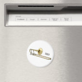 Trombone cartoon illustratie magneet (Insitu (Vaatwasser))
