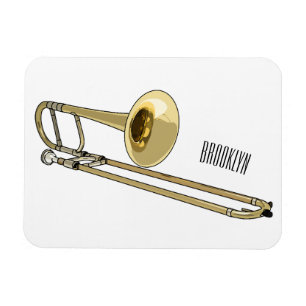 Trombone cartoon illustratie magneet