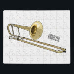 Trombone cartoon illustratie puzzel<br><div class="desc">Trombone cartoon illustratie</div>