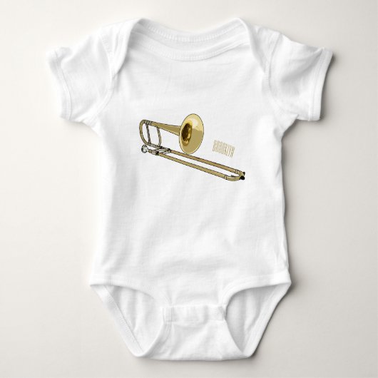 Trombone cartoon illustratie romper (Voorkant)