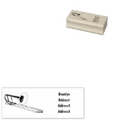 Trombone cartoon illustratie rubberstempel (Gestempeld)