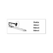 Trombone cartoon illustratie rubberstempel (Afrduk)