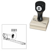 Trombone cartoon illustratie rubberstempel (Gestempeld)