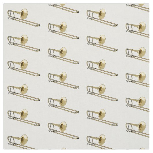 Trombone cartoon illustratie stof (Swatch)