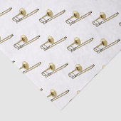 Trombone cartoon illustratie tissuepapier (Detail)