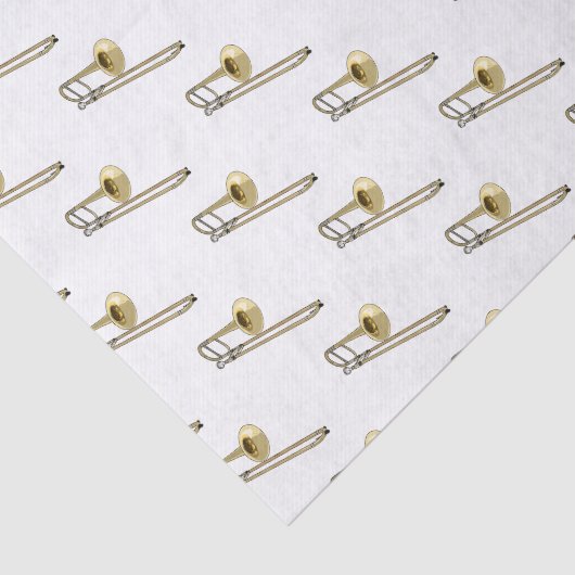 Trombone cartoon illustratie tissuepapier (Detail)