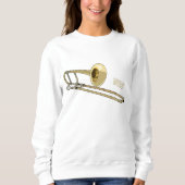 Trombone cartoon illustratie trui (Voorkant)