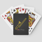 Trombone cartoon Playing Cards Speelkaarten (Achterkant)