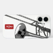 Trombone Case-Mate iPhone Case (Achterkant (horizontaal))