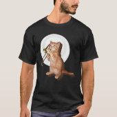 Trombone Cat Funny T-shirt (Voorkant)