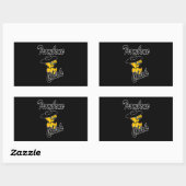 Trombone Chick #4 Rechthoekige Sticker (Vel)