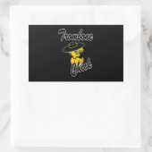 Trombone Chick #4 Rechthoekige Sticker (Tas)